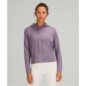 Lululemon Double Knit Sweater Hoodie Dusky Lavender W3EIES Size Medium/Large EUC